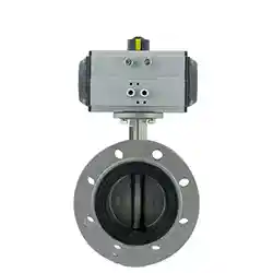 Pneumatic Stainless Steel Flange Butterfly Valve